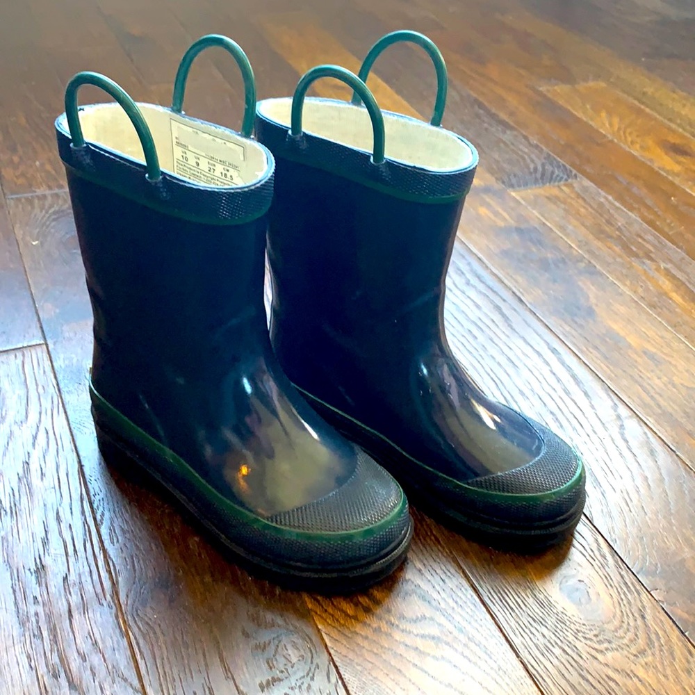 Western Chief Boys Rain Boots size 10 Navy/green